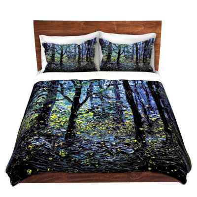 DiaNoche Duvet Covers Sets Microfiber by Aja Ann - Fireflies