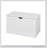 White Lift Top Entryway Storage Cabinet with 2 Safety Hinge, Wooden Toy Box