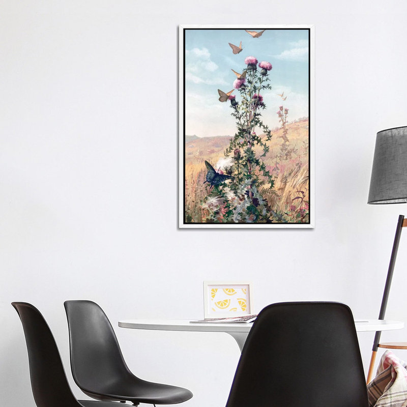 Meadow Butterflies by Stellar Design Studio - Gallery-Wrapped Canvas Giclée on Canvas, Canvas, 20.32 cm H x 30.48 cm W