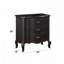 Table de chevet au fini noir antique-688378397