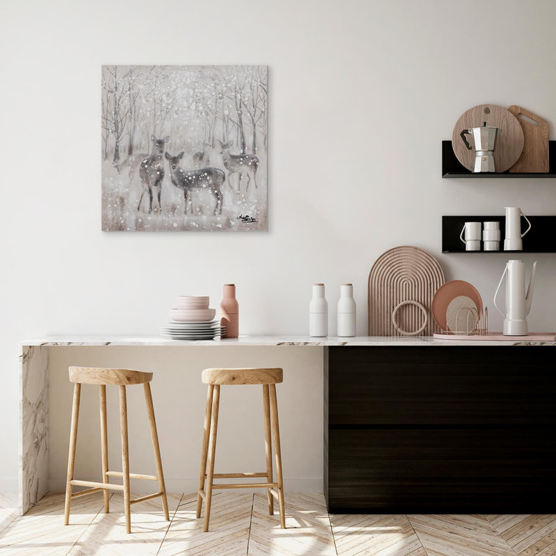 Snowy Forest 1 Piece Painting on Canvas