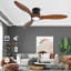 Ventilateur de plafond à DEL 52 po intérieur / extérieur à intensité variable avec lumière et télécommande-170659035