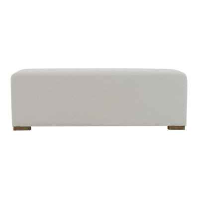 Rectangular Solid Wood Ottoman
