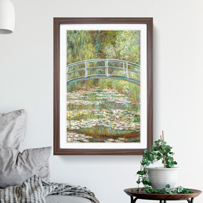 The Japanese Footbridge Vol.1 by Claude Monet - Framed Print