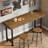 Solid Wood Bar Table, 62.99"Long Counter Height Bar Table For Kitchen Or Home Bar-411292759