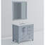 Meuble-lavabo l 36 po x P 22 po, plateau en marbre de culture décalé à gauche et miroir de 34 po-1925464434