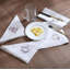 Lot de 12 serviettes brodées en coton, 18 x 18 pouces