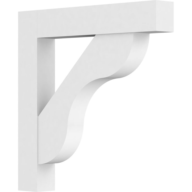 Support en uréthane standard avec extrémités en bloc brun clair 5 po x P 36 po x H 36 po, H 36 po x l 5 po x P 36 po