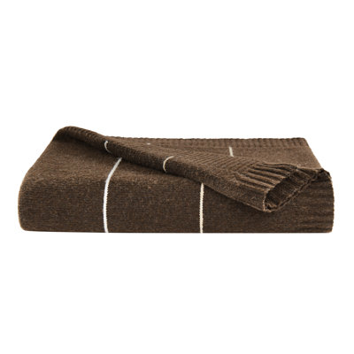 Jeté rayé en tricot Brooklyn Loom