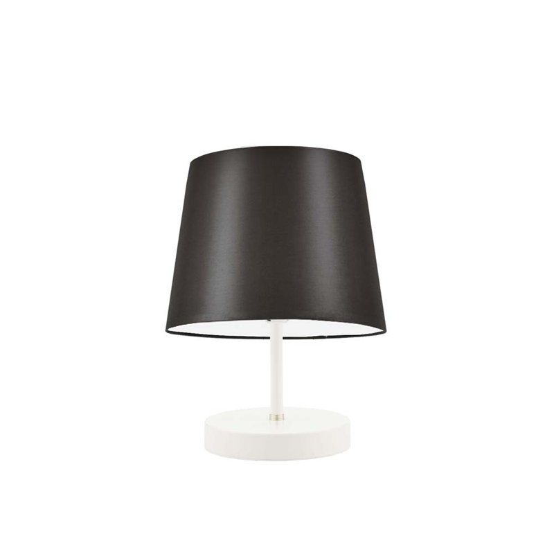 Deok Metal Table Lamp, White, Brown