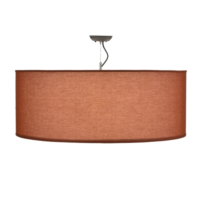 Cilindro 4 - Light Chandelier, 19" H x 37" W x 37" D, Red Dust Textrene