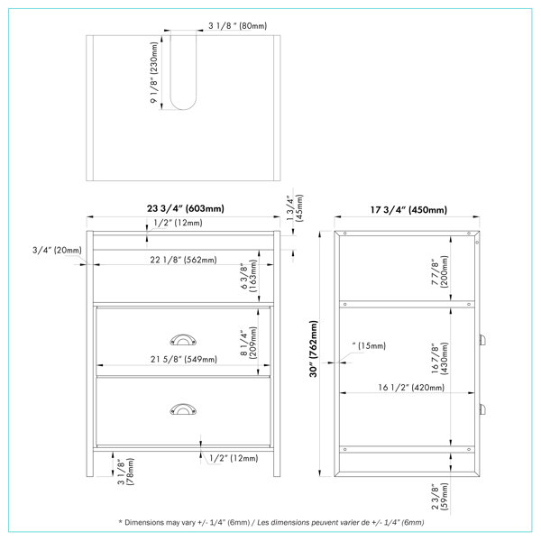 Dimensions du produit