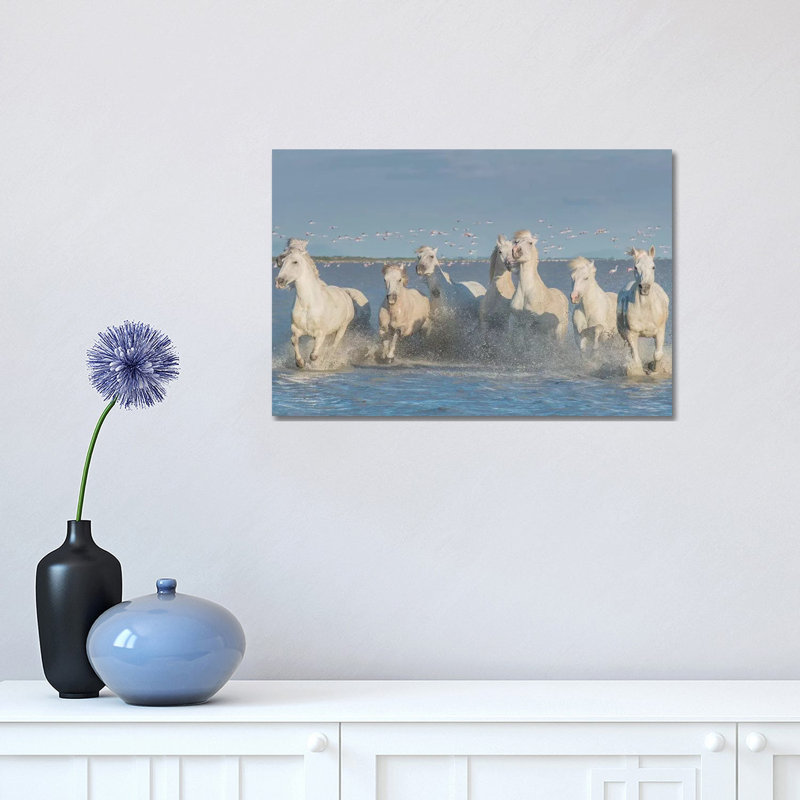 White Angels Of Camargue XXVIII by Daniel Kordan - Wrapped Canvas Gallery-Wrapped Canvas Giclée, 30.48cm H x 30.48cm W