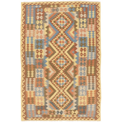 Geometric Wool Hand Woven 168cm X 250cm Area Rug