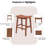 Kelin Counter Stool with Solid Wood Frame-323874100