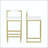 Velvet Barstool - Gold Frame with Creamy White Seat