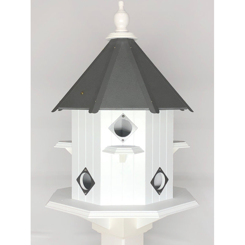 Maison d'oiseaux 26 po x 18 po x 20 po Donalsonville, Gris