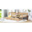 Lit de jour simple avec deux tiroirs en noyer exquis - Ajoute une touche de rangement efficace en bois massif pour la chambre à coucher-130155463-130155461