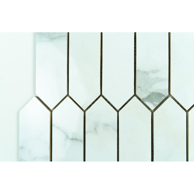 MAJESTIC PICKET PORCELAIN MOSAIC - COMES IN POLISH (5TILES PER BOX), Polished