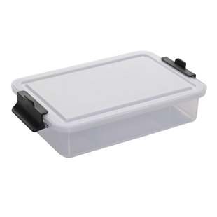 Farberware SnackleBox Board and Box, Portable Snack Box with 11 Snack Dividers, Rectangle Plastic Chopping Board Lid and Locking Handles, 20 x 32cm