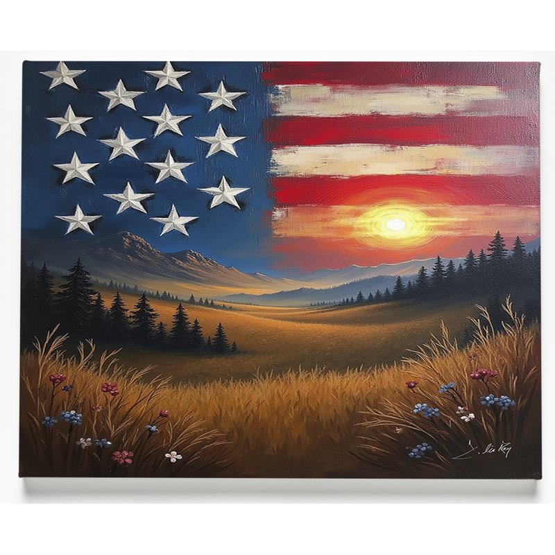 Freedom Canvas Print, 32" H x 48" W