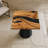 Square Wood Epoxy Table Top 19" Diameter-1448687682