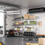 Étagère de rangement à 5 tablettes de 1400 lb, étagère grillagée en métal robuste, étagère de garage réglable pour garde-manger (chrome, 4 niveaux, P 15,8 po x l 45,3 po x H 59,4 po)-31439607