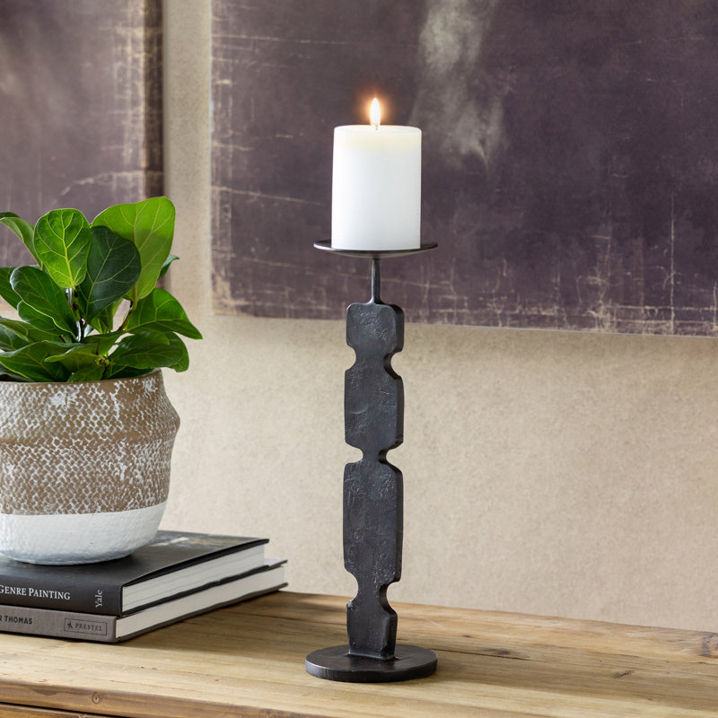 Rustic Modern Pillar, 14.75" H x 4.5" W x 4.5" D