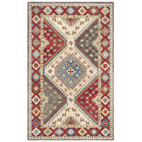 Antiquity Hand-Tufted Wool/Cotton Red/Ivory Area Rug