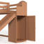 Structure de lit mezzanine avec glissade, escalier de rangement et garde-robe intégrée Haven Kids-133749542-133749541