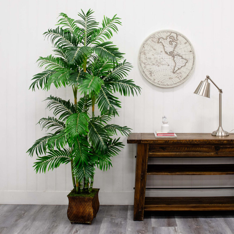 Palmier artificiel 59,5" en pot de fleurs