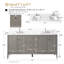 Meuble-lavabo double 72 po avec plateau en marbre-105310780-105310776