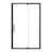 44-48" W X 72" H Scalable Adjustable Frame Shower Door With 1/4"(6Mm) Clear SGCC Tempered Glass,Transparent Safety Film For Glass,Aluminium Alloy Matte Black Finish ,Reversible Installation