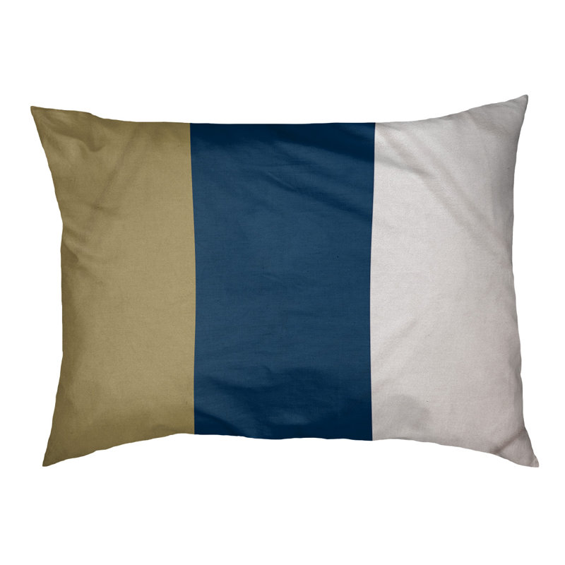 Coussin pour chien Tampa Bay, Moyen (l 28 po x P 18 po x H 6 po), Or / bleu / blanc