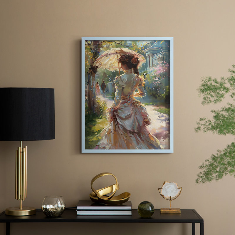 «WOMEN Series DCCVI», reproduction encadrée - bois massif, H 11 po x l 9 po, Bleu