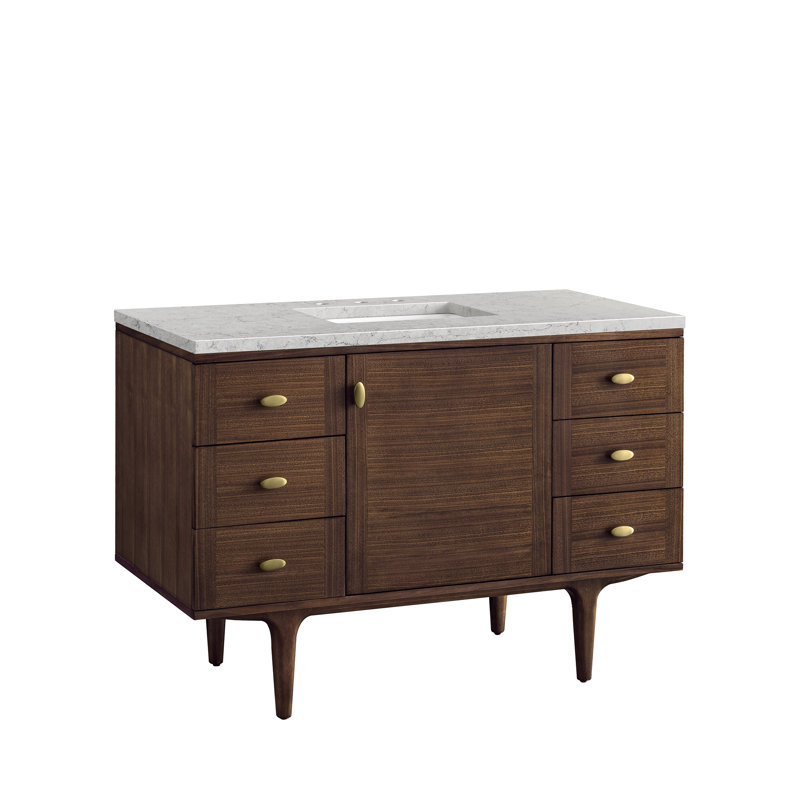 Amberly 48'' W Single Vanity, Eternal Jasmine Pearl