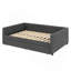 Lit de jour double, canapé-lit capitonné capitonné avec couchette, lit de jour avec bouton et clou en cuivre sur accoudoirs carrés, lit de jour double avec couchette simple-567291115