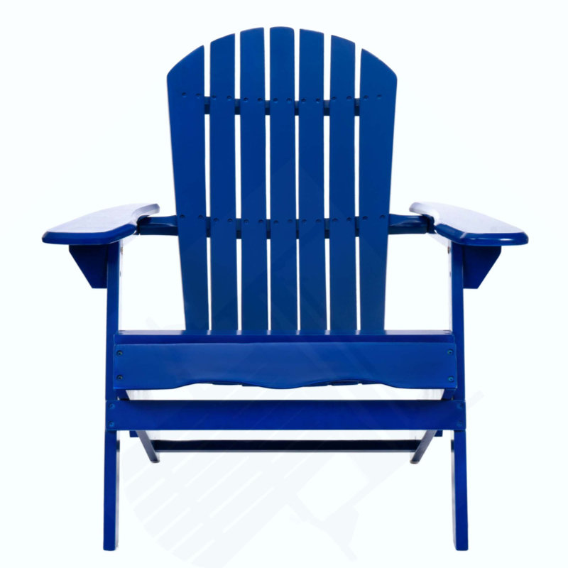 Chaise de patio pliante en bois d'acacia rustique avec lattes traditionnelles pour le confort et la durabilité à l'extérieur