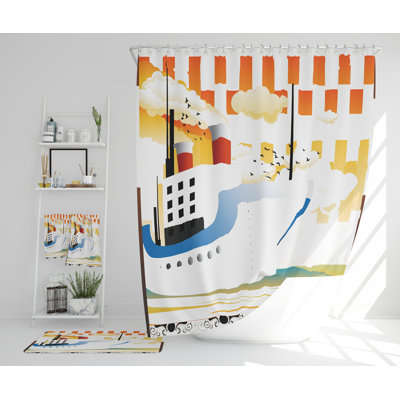Nethaniel Polyester Shower Curtain Set