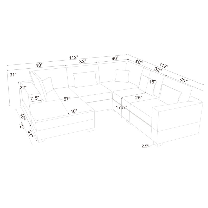 Canapé modulaire Everden