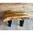 Rustic Live Edge Maple Side Table Handcrafted with Solid Maple Wood