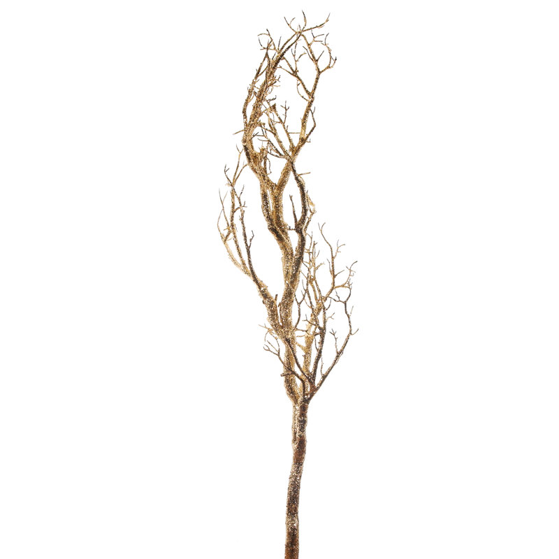 Branche d’arbre scintillant 47 po Manzanita, Or