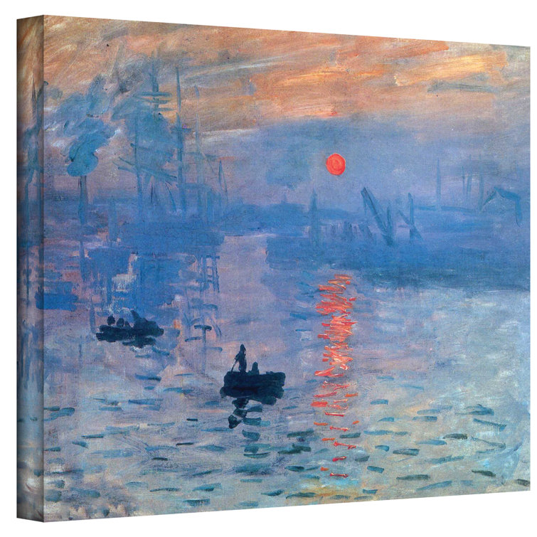 Miko 'Sunrise' by Claude Monet - Wrapped Canvas Print