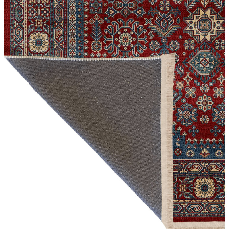 Tapis d'intérieur / extérieur en polypropylène tissé à la machine Sardin, Rectangle 5 pi x 9 pi 11 po