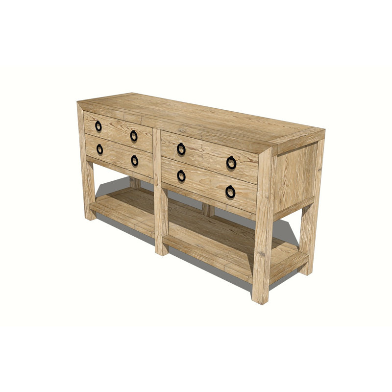 18 in. Solid Wood Console Table