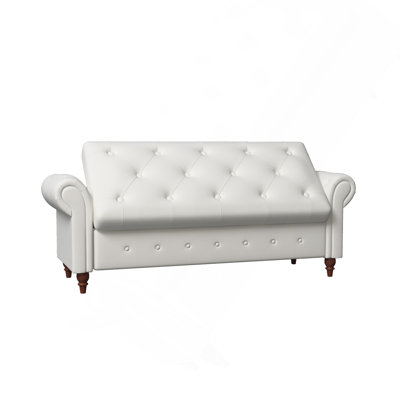 Banc de lit 63 po en tissu beige