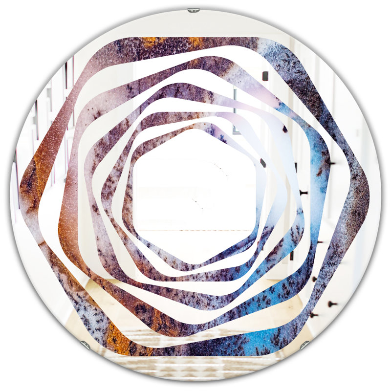 Miroir mural Whirl Geode 3, H 31,5 po x l po