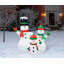 Gonflable familial bonhomme de neige