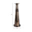 Support à pilier et effilage moderne en verre et en aluminium avec forme métallique sculpturale et détail de section médiane enveloppée pour une touche décorative élégante dans un décor contemporain élégant-1563473273