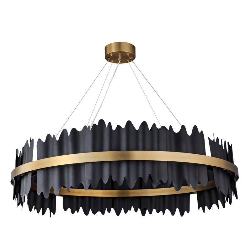 Benius 1 - Light Chandelier LED Chandelier, 15cm H x 80cm W x 80cm D